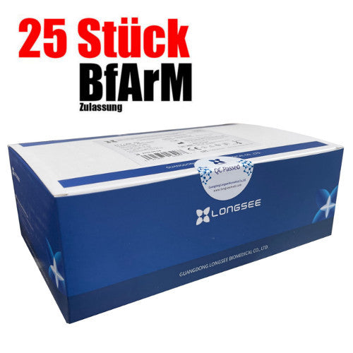 25x Longsee Covid-19 Antigen Omikron Schnelltest BfArM gelistet AT-731/21