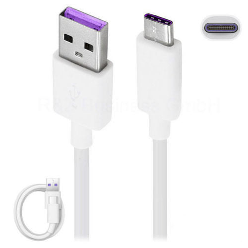 Original Huawei SuperCharge Ladekabel HL-1289 USB-C auf USB 1m