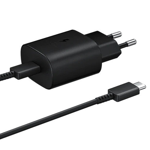 Original Samsung EP-TA800 Ladegerät mit 25W und USB-C Ladekabel schwarz