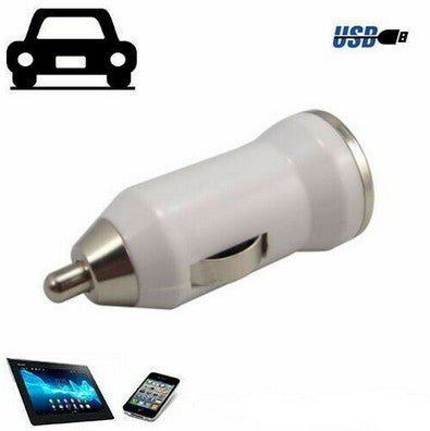 USB Auto KFZ Zigarettenanzünder Ladegerät mini Adapter 12V weiß